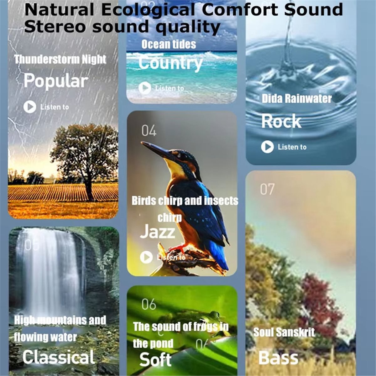 Bone Conduction Pillow Speaker Sleep Aid - Bluetooth 5.2 Bone Conduction Speaker Under