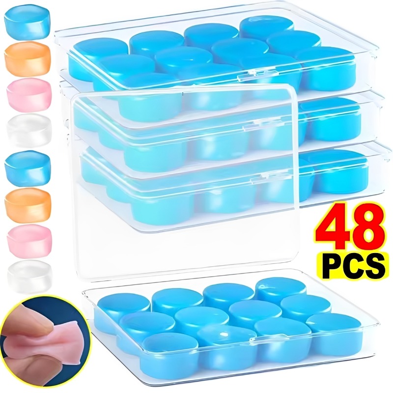 Waterproof Swimming Earplugs Silicone - Soft Silicone Earplugs Wax Ear Plugs