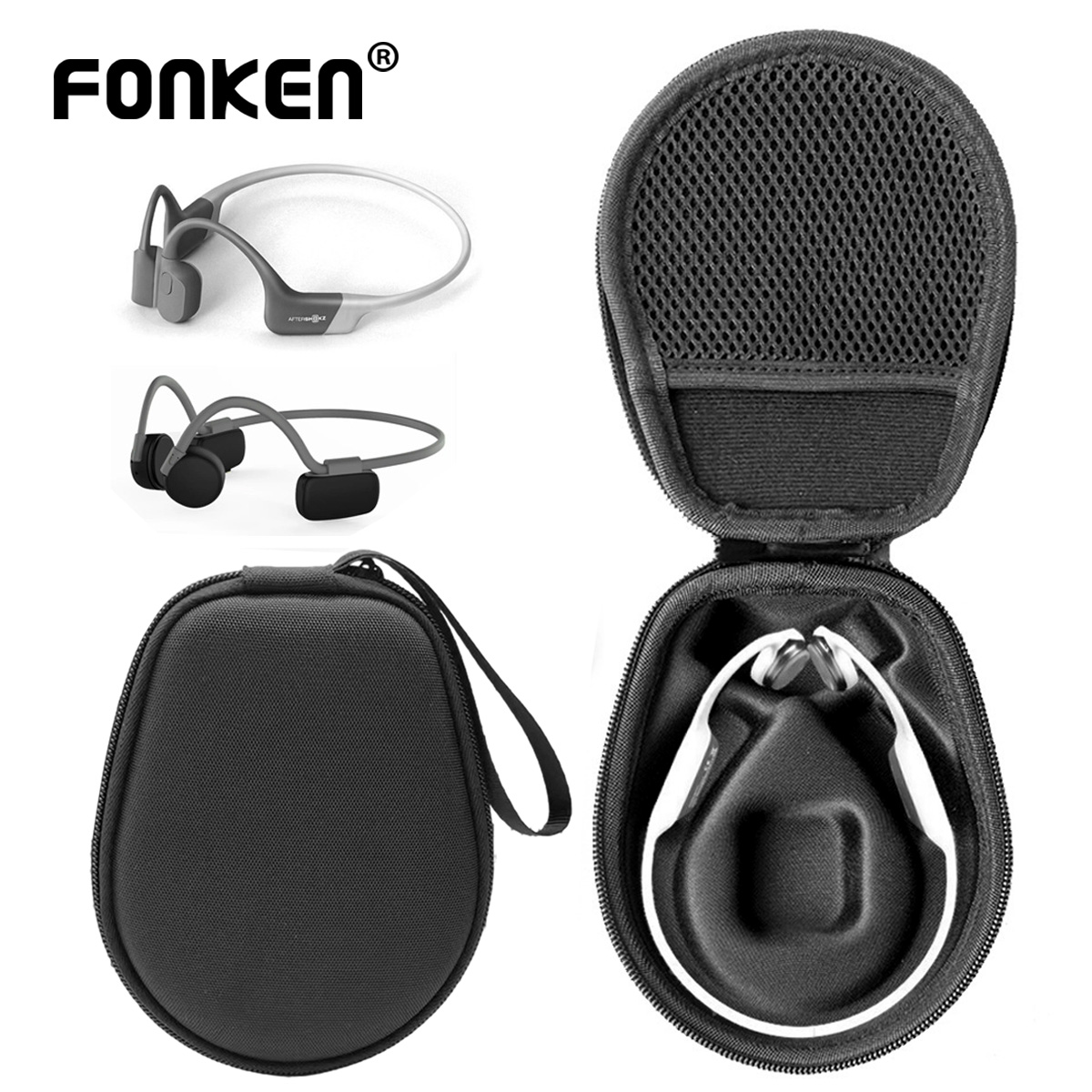 Hard Travel Case Bone Conduction Earphones - Hard EVA Portable Case for AfterShokz