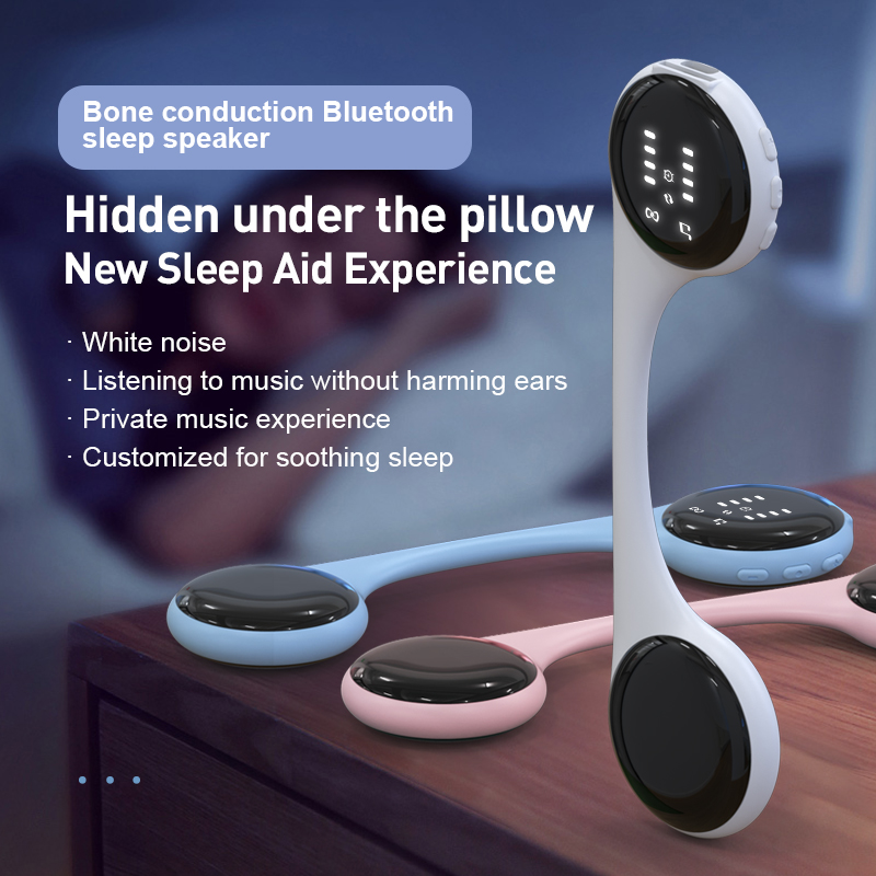 Bone Conduction Pillow Speaker Sleep Aid - Under Pillow Bone Conduction Bluetooth Speaker