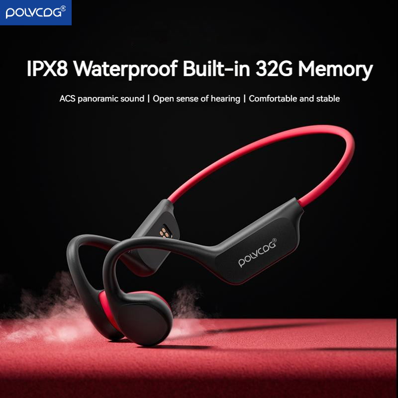Bone Conduction Headphones Bluetooth 5.3 - POLVCDG Bone Conduction Headset X7 IPX8