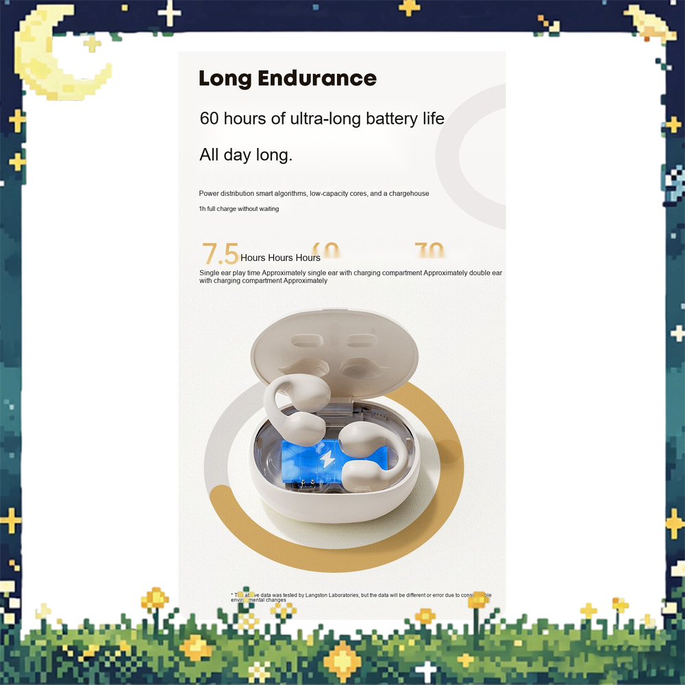 Air Conduction Open Ear Running Earbuds - LANGSDOM TS03PRO Open Ear Clip Bluetooth