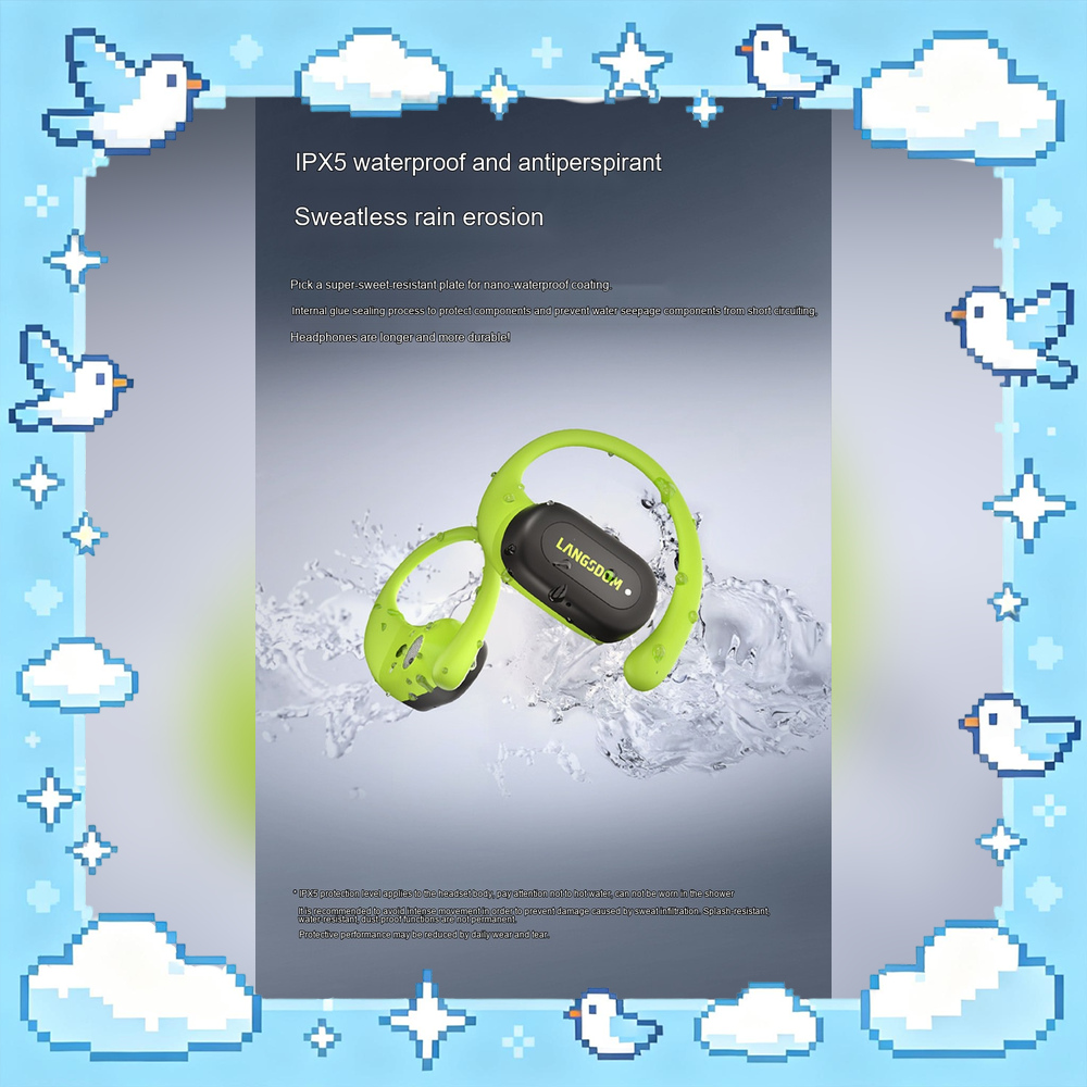 Air Conduction Open Ear Running Earbuds - LANGSDOM TS19 Open Ear Bluetooth Headphones
