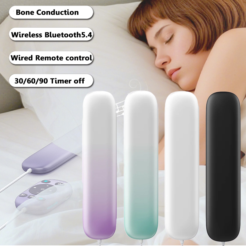 Bone Conduction Pillow Speaker Sleep Aid - Remote Control Bone Conduction Bluetooth Speaker