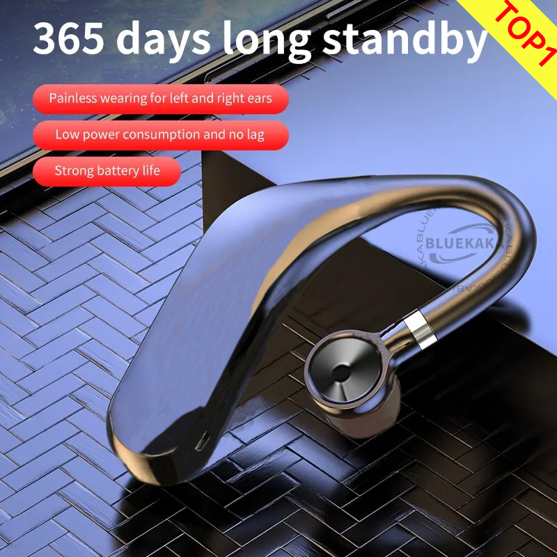 Silicone Ear Hooks Sports Headphones - New Wireless Bluetooth 5.4 Universal Hook