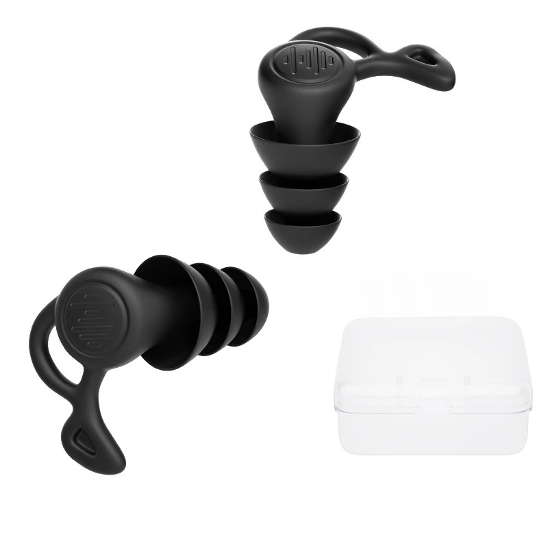 3 Layer Anti Noise Silicone Re - Waterproof Swimming Earplugs Silicone ulasan dan harga