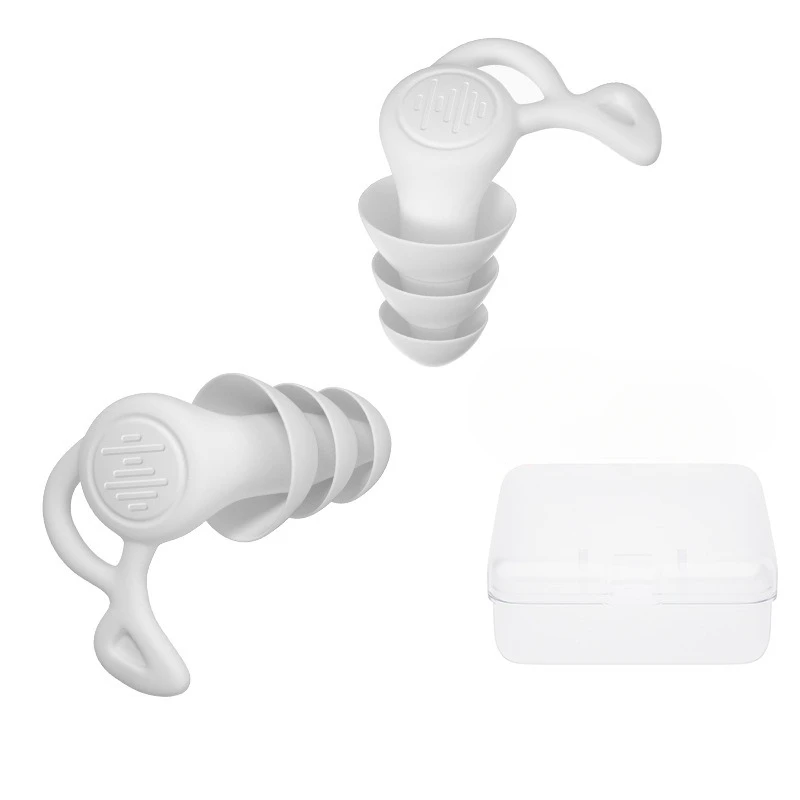 3 Layer Anti Noise Silicone Re - Waterproof Swimming Earplugs Silicone ulasan dan harga