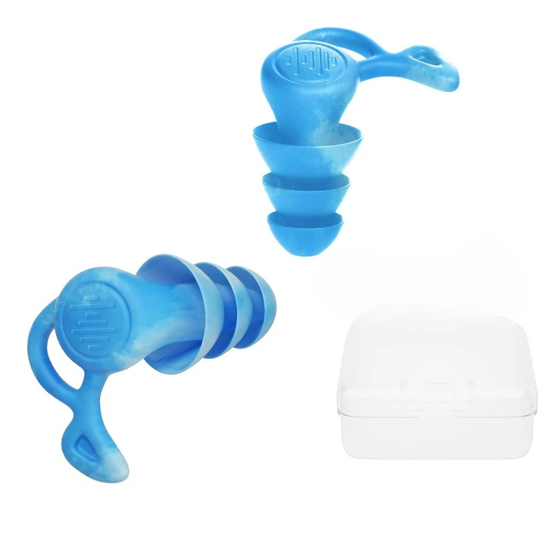 3 Layer Anti Noise Silicone Re - Waterproof Swimming Earplugs Silicone ulasan dan harga
