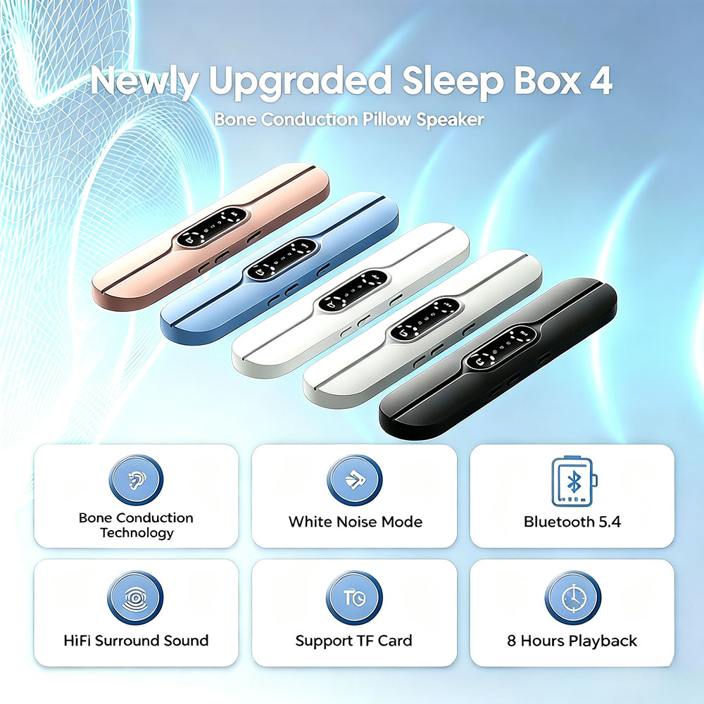 Sleep Box Bone Conduction Pill - Bone Conduction Pillow Speaker Sleep Aid ulasan dan harga
