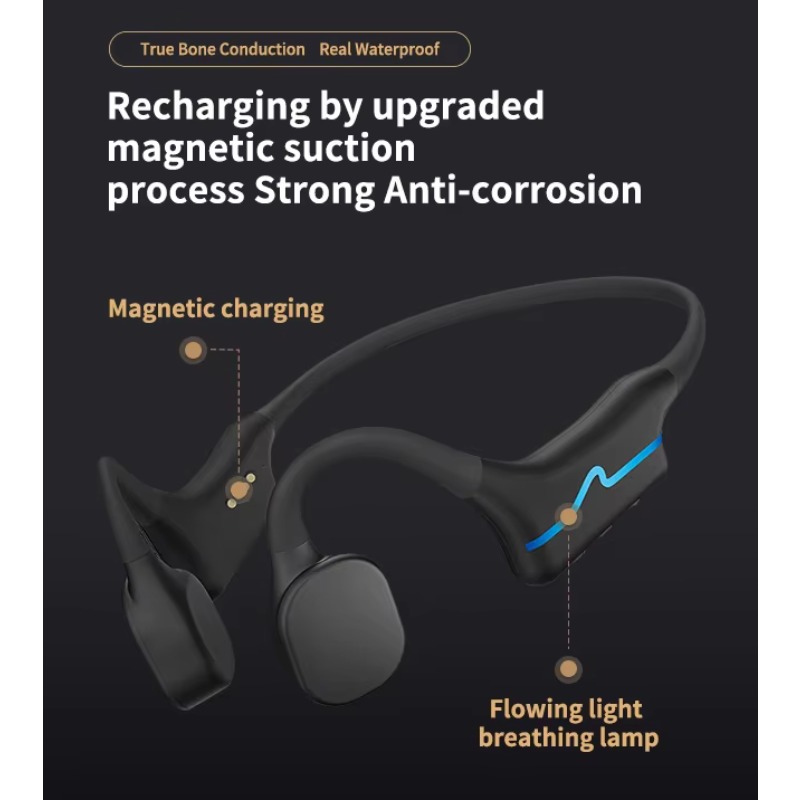 IP68 Waterproof Bone Conductio - Swimming Bone Conduction Earphones Ip68 Mp3 ulasan dan harga