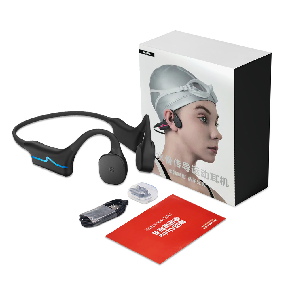 IP68 Waterproof Bone Conductio - Swimming Bone Conduction Earphones Ip68 Mp3 ulasan dan harga