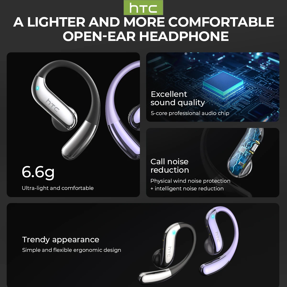 HTC NE23 Bluetooth V6.0 Earpho - Silicone Ear Hooks Sports Headphones ulasan dan harga