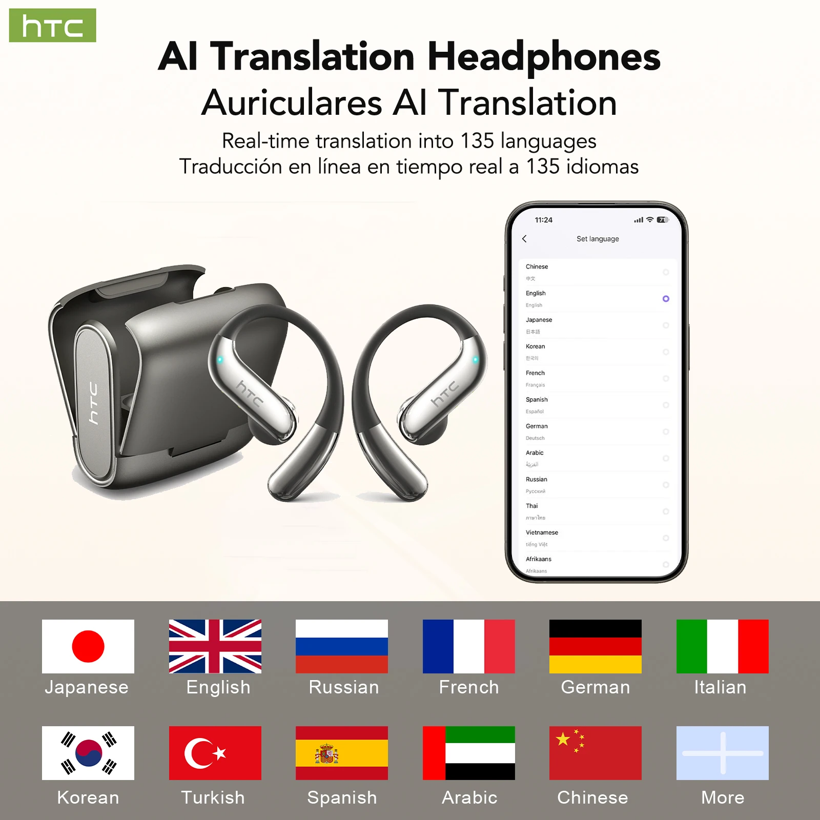 HTC NE23 Bluetooth V6.0 Earpho - Silicone Ear Hooks Sports Headphones ulasan dan harga
