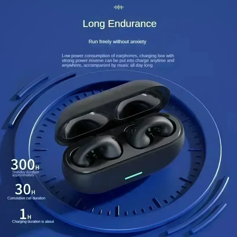 New Open Bluetooth Earphone Ai - Noise Reduction Earplugs For Bone Conduction ulasan dan harga