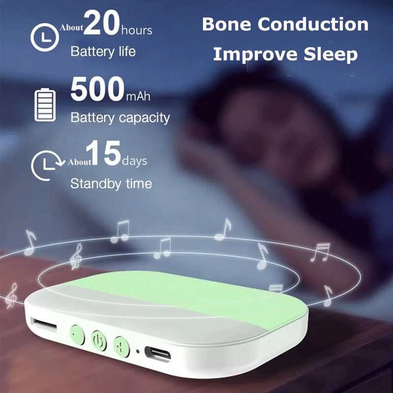 Mini Bone Conduction Bluetooth - Bone Conduction Pillow Speaker Sleep Aid ulasan dan harga