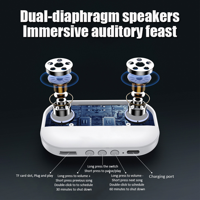 Mini Bone Conduction Bluetooth - Bone Conduction Pillow Speaker Sleep Aid ulasan dan harga