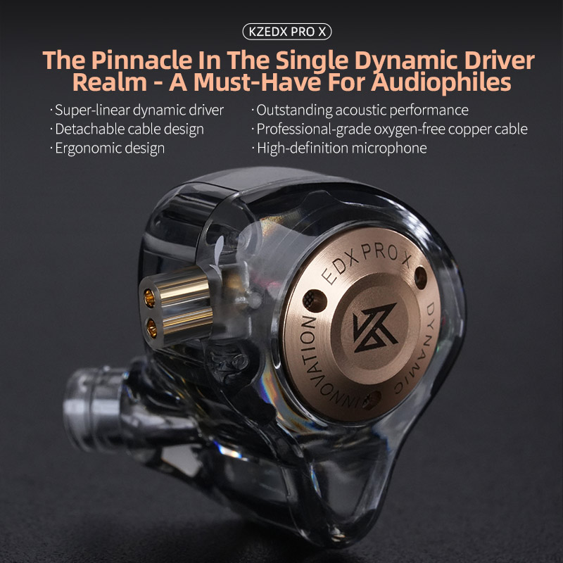 KZ EDX Pro X dynamic driving h - Silicone Ear Hooks Sports Headphones ulasan dan harga