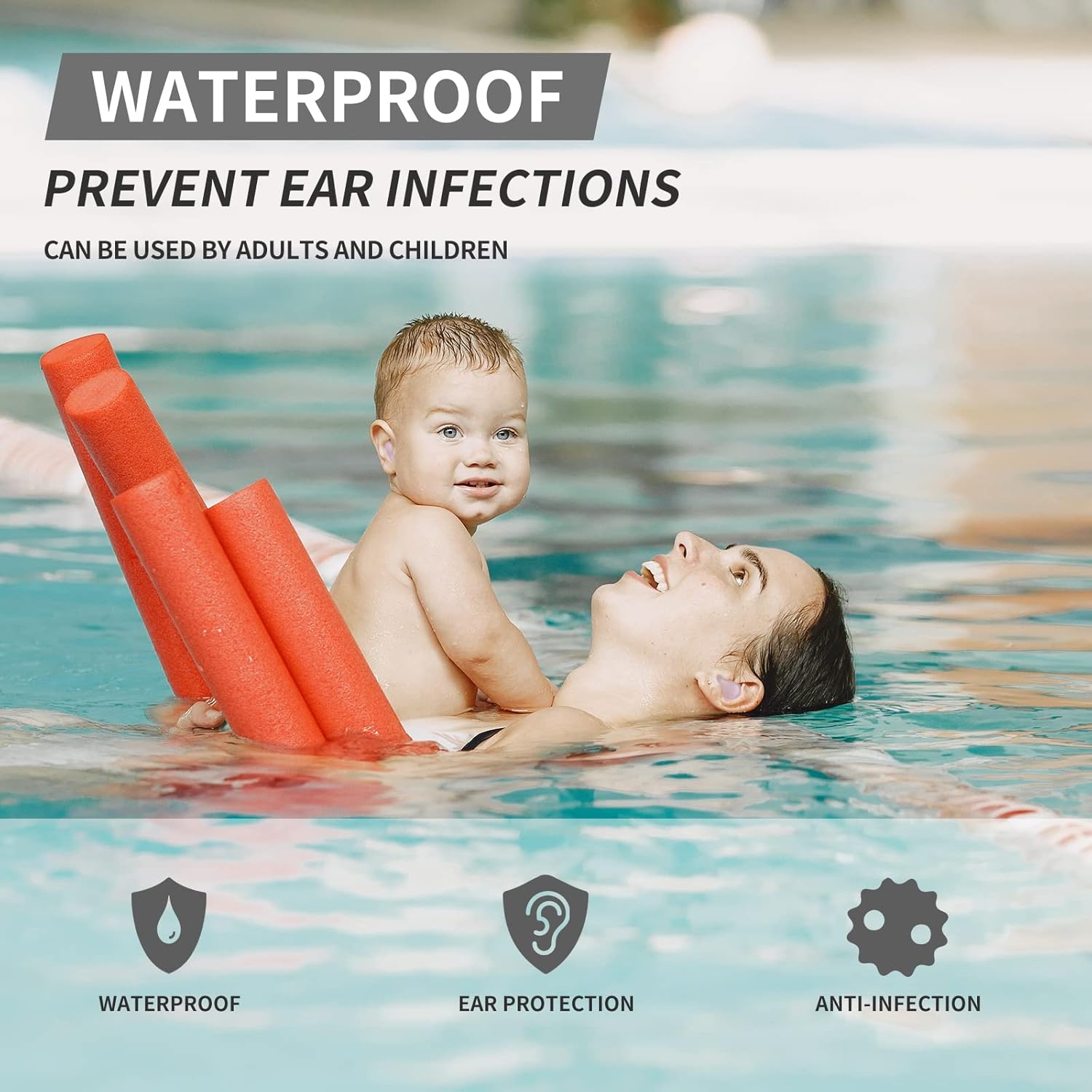 Transparent Soft Silicone Gel  - Waterproof Swimming Earplugs Silicone ulasan dan harga