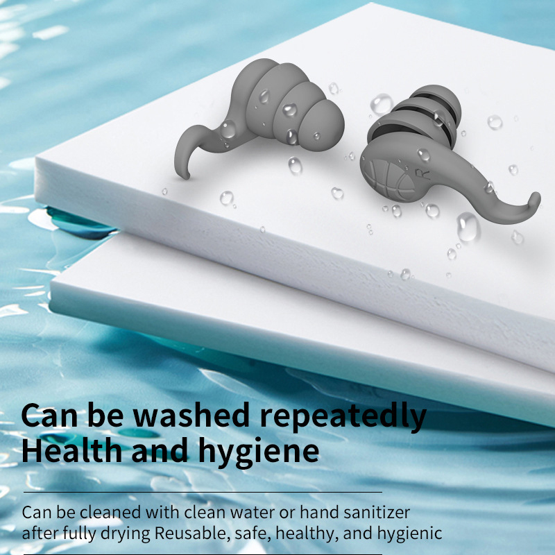 Anti Noise Silicone Earplugs W - Waterproof Swimming Earplugs Silicone ulasan dan harga