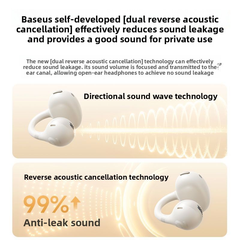 BASEUS BC1 Ear Clip Bluetooth  - Air Conduction Open Ear Running Earbuds ulasan dan harga