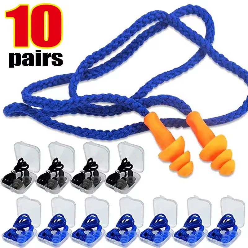 Soft Anti-Noise Ear Plug Water - Waterproof Swimming Earplugs Silicone ulasan dan harga