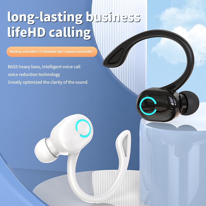 Wireless Bluetooth Earphones H - Silicone Ear Hooks Sports Headphones ulasan dan harga
