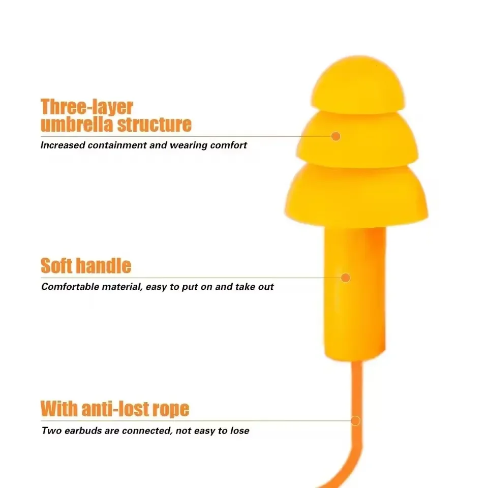 Soft Anti-Noise Ear Plug Water - Waterproof Swimming Earplugs Silicone ulasan dan harga