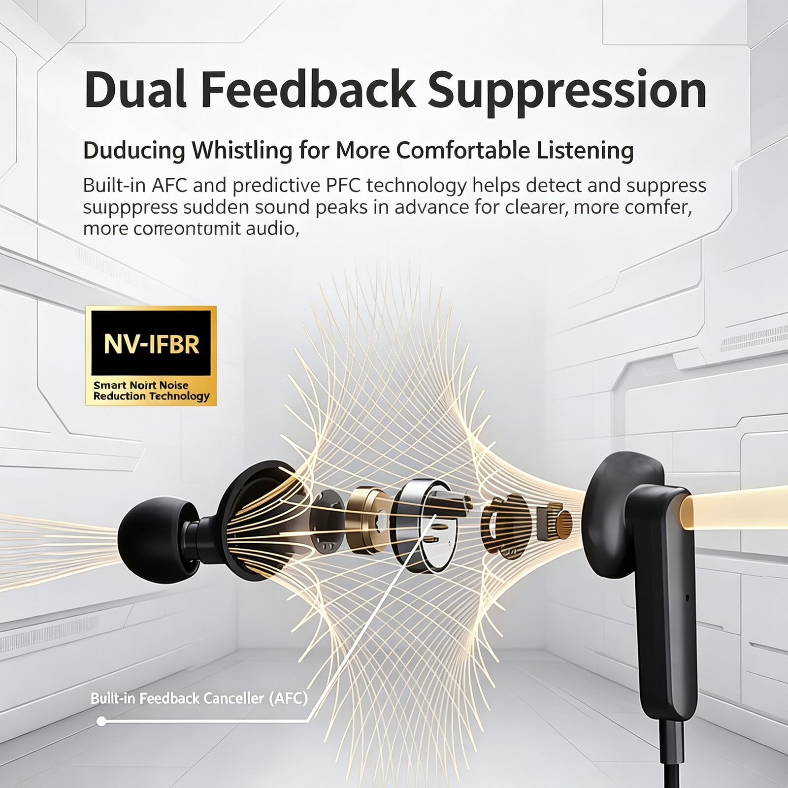 One Touch Dual Mode Neck Sound - Bone Conduction Hearing Aid Amplifier ulasan dan harga