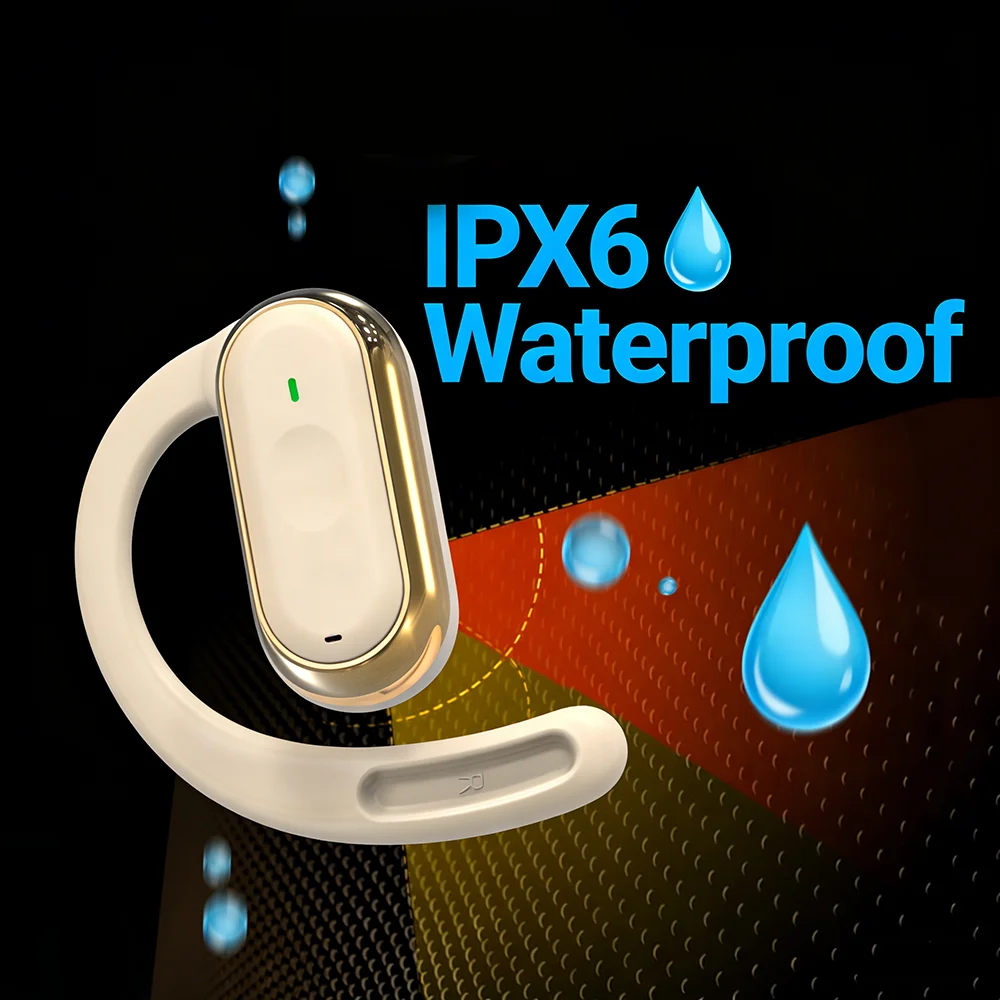 KEBIDUMEI Open-Ear Bluetooth 5 - Silicone Ear Hooks Sports Headphones ulasan dan harga