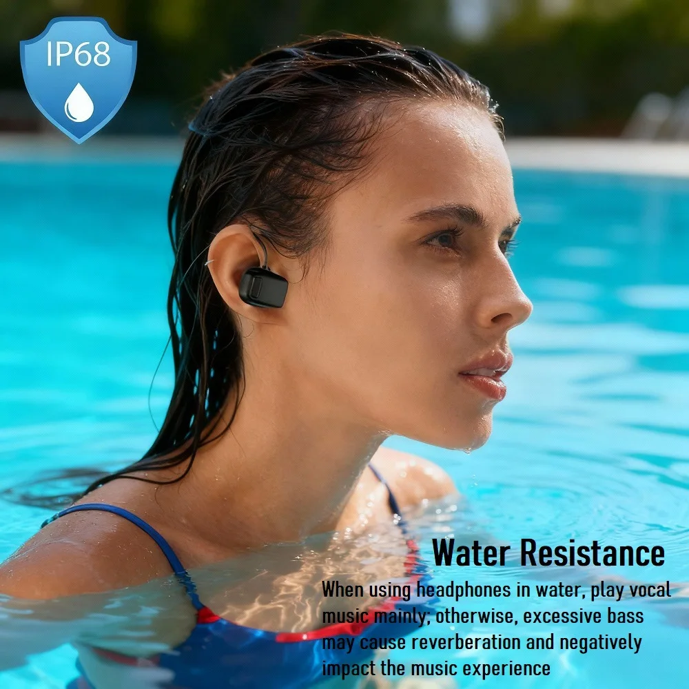 Open Bone Conduction Bluetooth - Swimming Bone Conduction Earphones Ip68 Mp3 ulasan dan harga