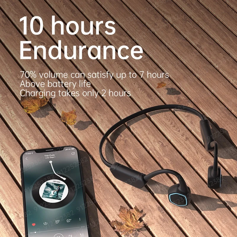 Wireless 5.3 Bluetooth Headset - Bone Conduction Headphones Bluetooth 5.3 ulasan dan harga
