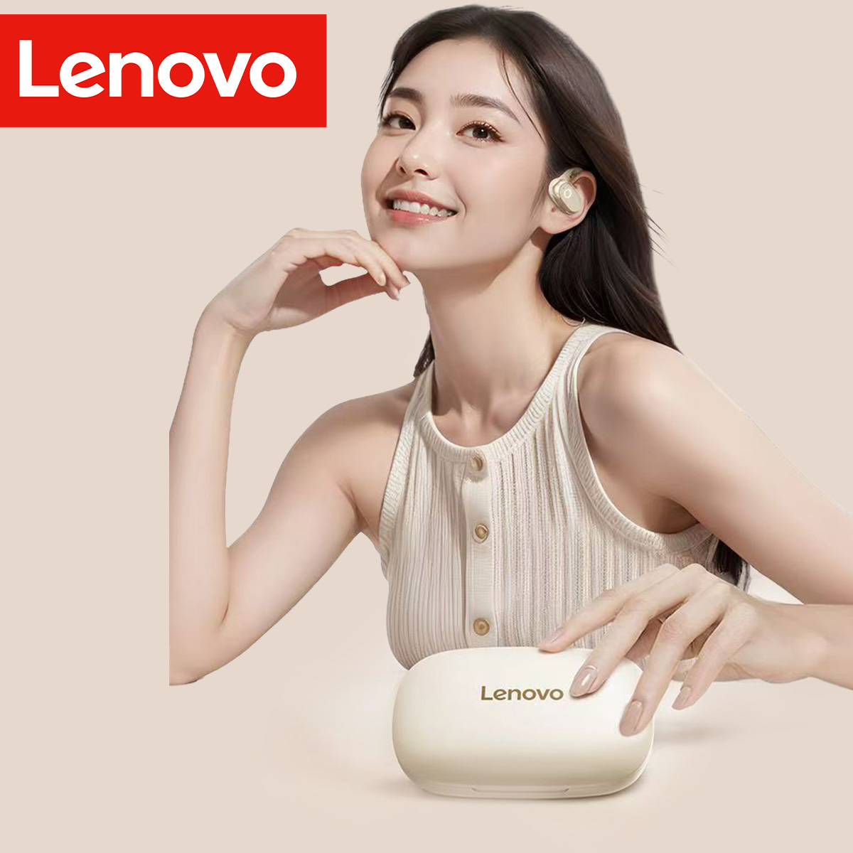 Lenovo EA366 Earhook Headphone - Bone Conduction Headphones Bluetooth 5.3 ulasan dan harga