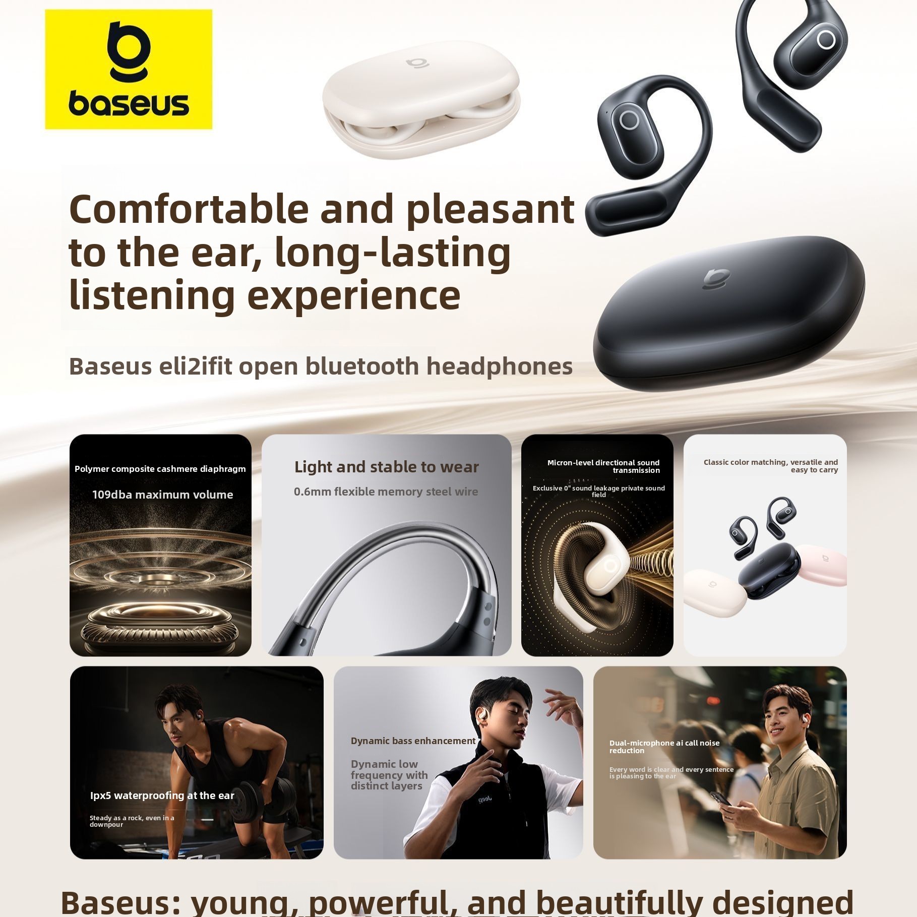 Baseus 2i Fit Open Ear Headpho - Air Conduction Open Ear Running Earbuds ulasan dan harga