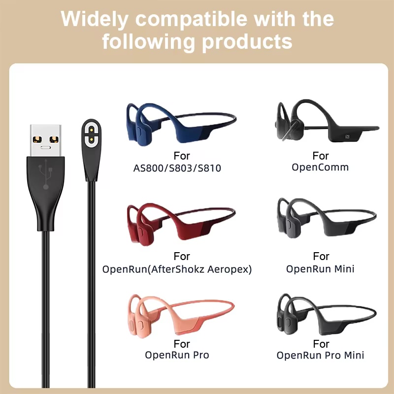 Bone Conduction Headphones Cha - Magnetic Charging Cable Bone Conduction ulasan dan harga