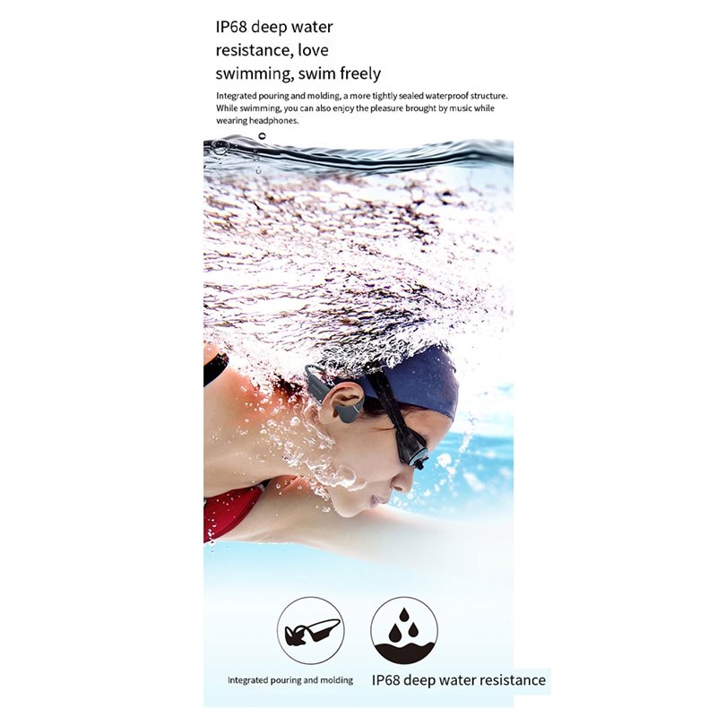 11.11For Swimming Sports Compa - Swimming Bone Conduction Earphones Ip68 Mp3 ulasan dan harga
