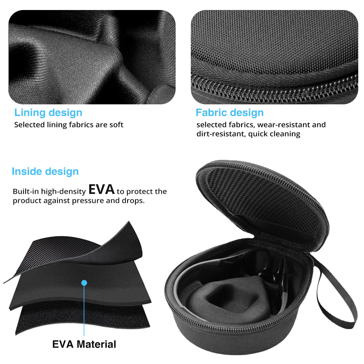 Hard EVA Portable Case for Aft - Hard Travel Case Bone Conduction Earphones ulasan dan harga