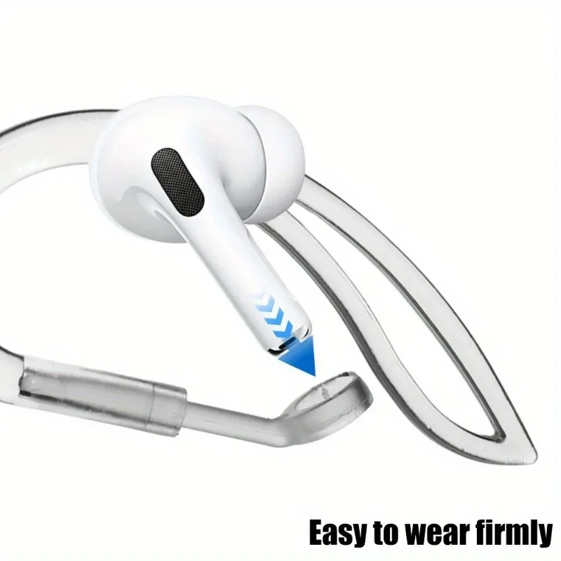 1/2pair Transparent Ear Hook F - Silicone Ear Hooks Sports Headphones ulasan dan harga