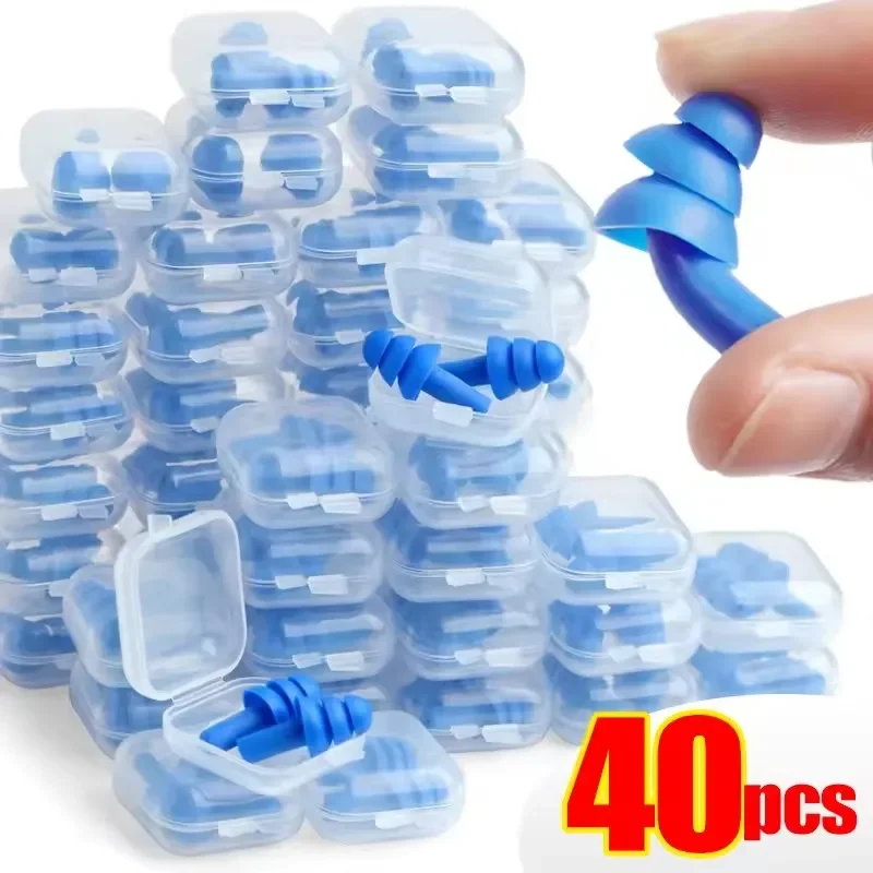 25/1Pair Ear Plugs Sleeping No - Waterproof Swimming Earplugs Silicone ulasan dan harga