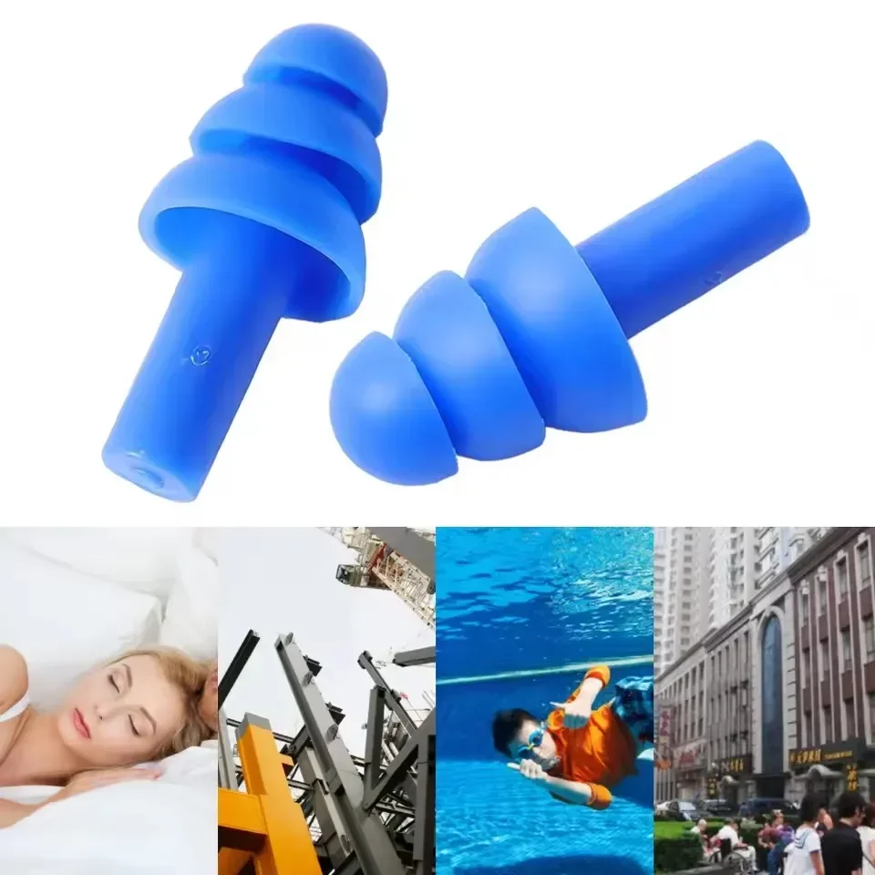 25/1Pair Ear Plugs Sleeping No - Waterproof Swimming Earplugs Silicone ulasan dan harga