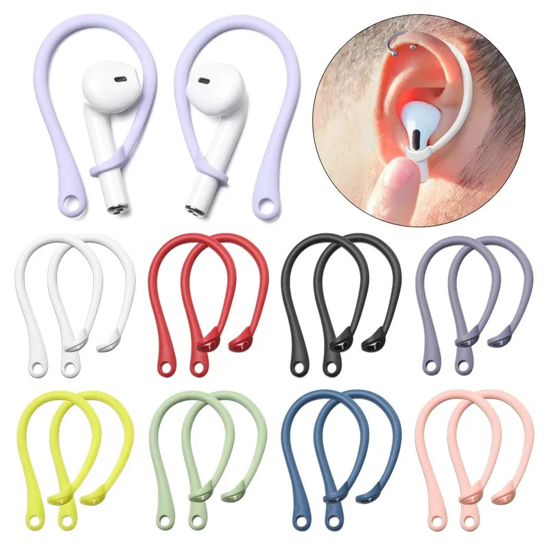 1-3 Pair Silicone Anti-lost Ea - Silicone Ear Hooks Sports Headphones ulasan dan harga