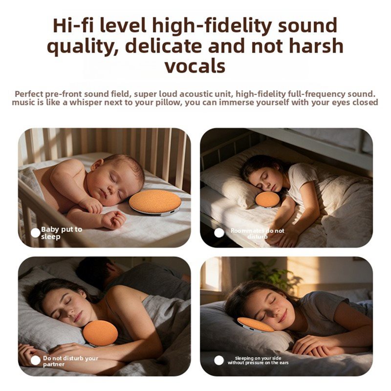 AA60-Sleep Aid Device Bone Con - Bone Conduction Pillow Speaker Sleep Aid ulasan dan harga