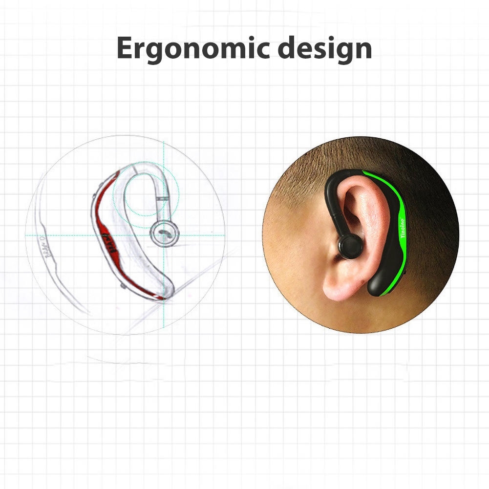 1Pc f600 Wireless Bluetooth He - Silicone Ear Hooks Sports Headphones ulasan dan harga