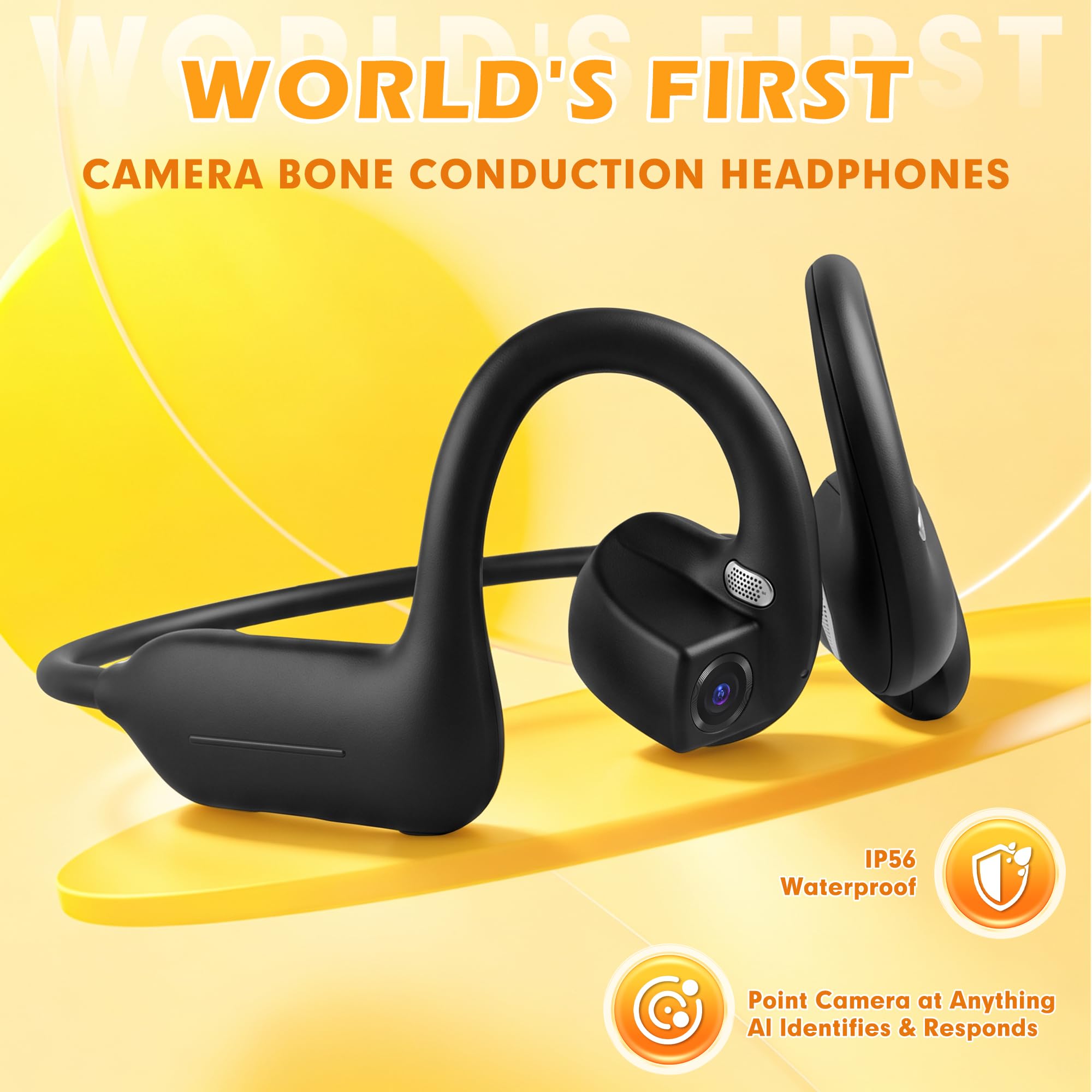 E12 Ear Hook Bone Conduction H - Bone Conduction Headphones Bluetooth 5.3 ulasan dan harga