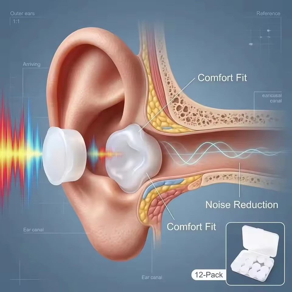 Soft Silicone Earplugs Wax Ear - Waterproof Swimming Earplugs Silicone ulasan dan harga
