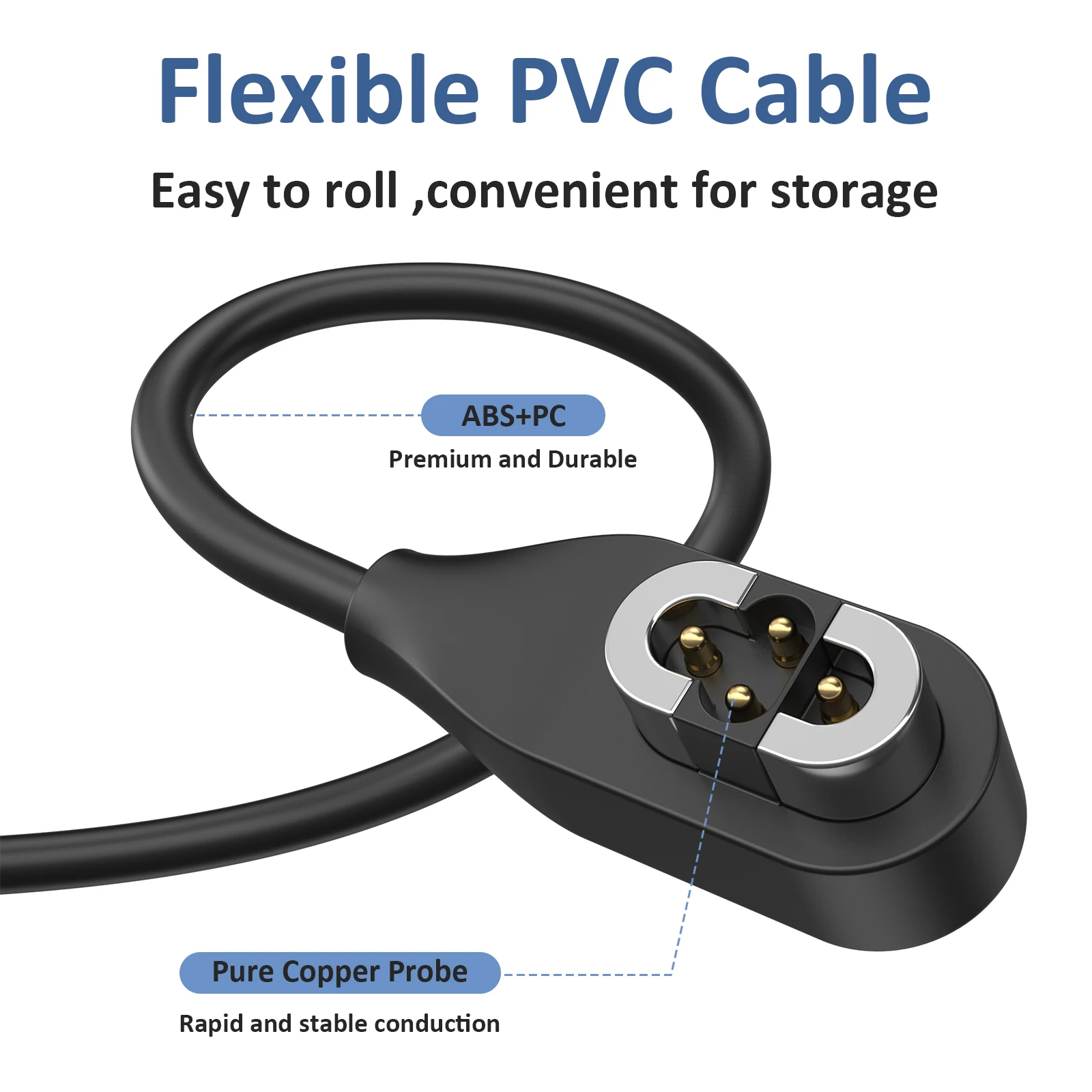 USB pvc Quick Charging Cable F - Magnetic Charging Cable Bone Conduction ulasan dan harga
