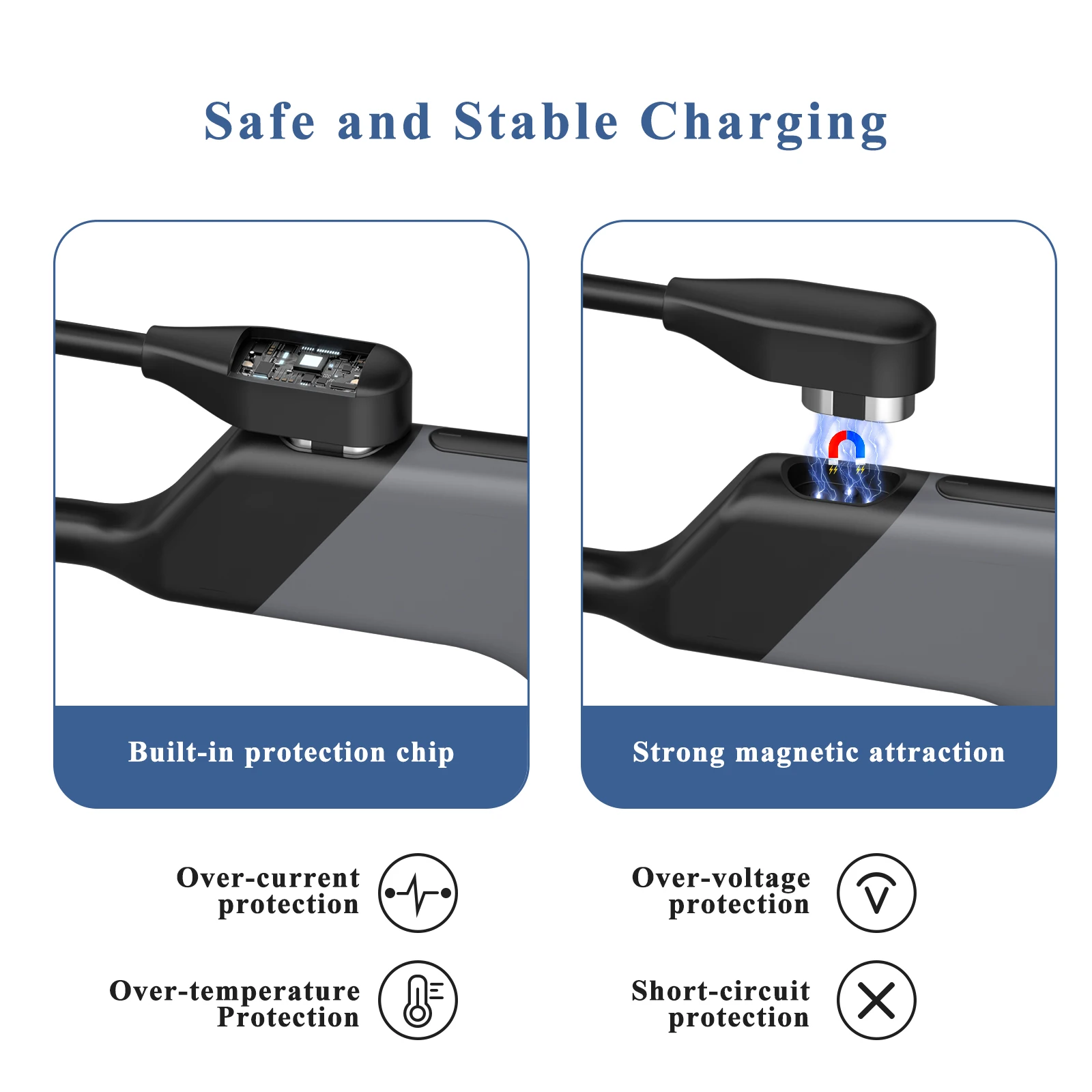 USB pvc Quick Charging Cable F - Magnetic Charging Cable Bone Conduction ulasan dan harga