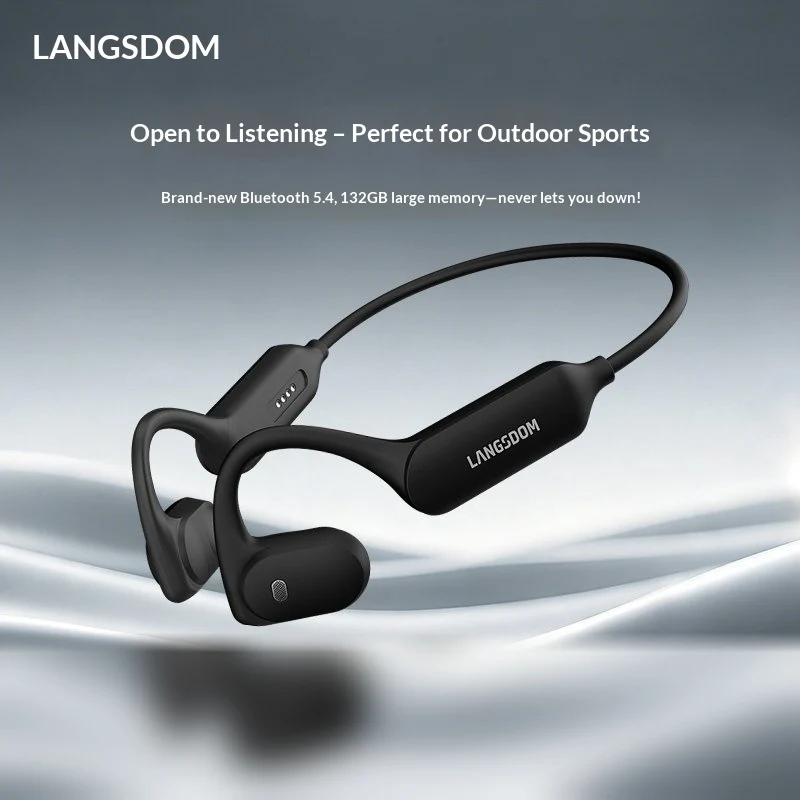 LANGSDOM AirWave Open Ear Blue - Air Conduction Open Ear Running Earbuds ulasan dan harga
