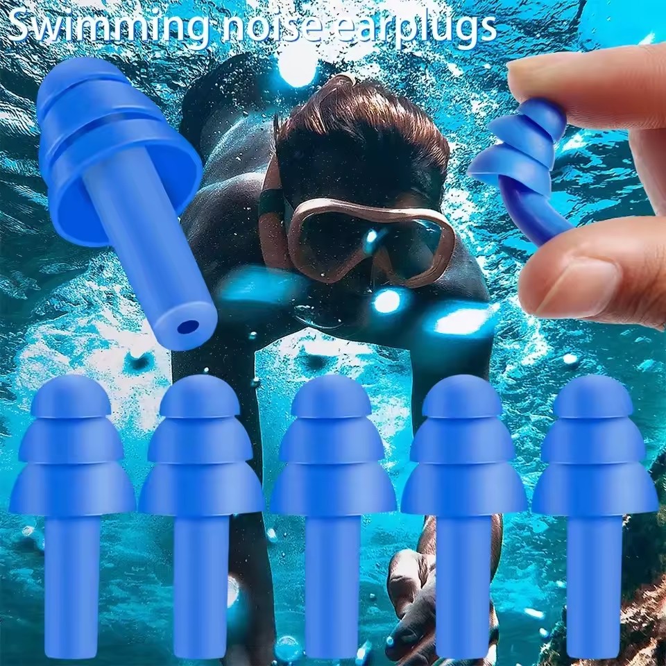 Reusable Waterproof Soft Silic - Waterproof Swimming Earplugs Silicone ulasan dan harga