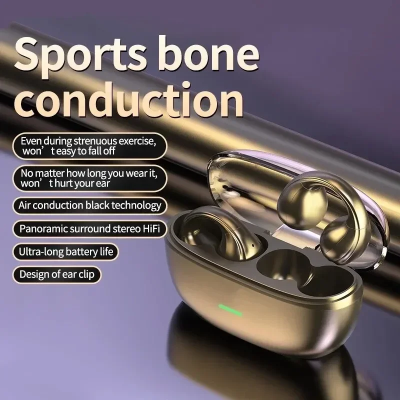 New Open Bluetooth Earphone Ai - Noise Reduction Earplugs For Bone Conduction ulasan dan harga
