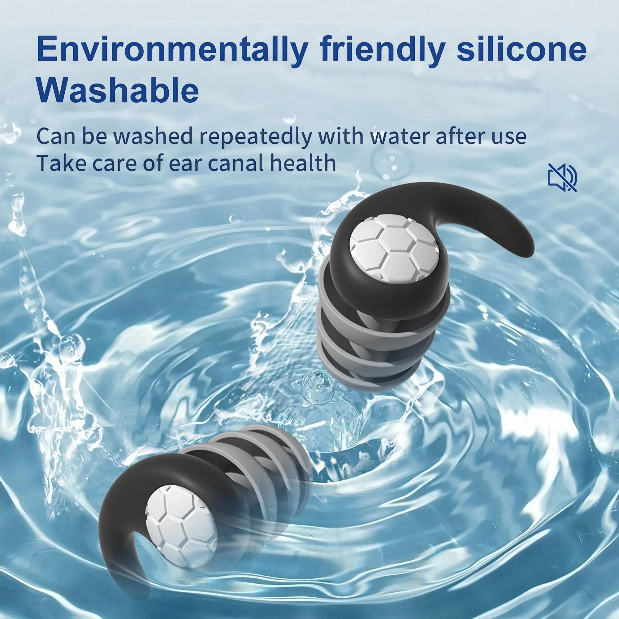 1 Pair Triple Layer Silicone N - Waterproof Swimming Earplugs Silicone ulasan dan harga